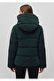 Hooded Dark Green Puffer Jacket 1110043-71929 - 3