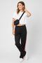 Women Regular Fit Solid Sweatpants, Black - 4
