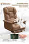 Ergonomic Office Chair/Boss Chair with Lumbar Support and Retractable Footrest - 5