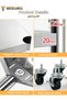 4 Tiers Storage Shelves with Wheels, Storage Kitchen Racks, Storage Shelf Multipurpose Rack - 6