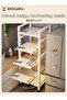 5-Layer Kitchen Storage Rack With Pull-Out Layer, Movable Home Storage Rack - 4