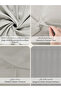 4-Piece Hotel Striped Duvet Cover Set, Queen Size 200x230 cm, Microfiber, Without Filler - 5