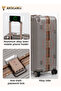 Aluminum frame Carry-On Luggage 24Inch,Fashional Suitcase with Anti-Collision Corner Design - 5