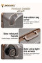 Aluminum frame Carry-On Luggage 24Inch,Fashional Suitcase with Anti-Collision Corner Design - 4