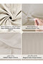 6-Piece Hotel Striped Duvet Cover Set, King Size 220x240 cm, Microfiber, Without Filler - 5
