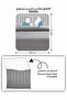 6-Piece Hotel Striped Duvet Cover Set, King Size 220x240 cm, Microfiber, Without Filler - 4