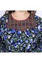 Ladies Rayon Jalabiya Dress- Printed Maxi Dresses with Full Sleeves and Patch Work on Neck. - 2