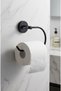 Bathroom Accessory Set Round Towel Holder Coverless Toilet Paper Holder You Can Either Paste or Assemble - 4