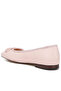 Women Square-Toe Bow Ballerinas in Pink - 3
