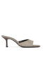 , Women's Genuine Leather Heeled Slippers 1611059Z0303 Mink - 3
