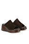 , Women's Genuine Leather Padded Slippers 1611047Z1700 Brown - 4