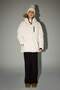 Removable Faux Fur Collar, Hooded, Fleece-Lined, Zippered Padded Ski Jacket for Girls, F4480A825. - 2