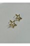 Gold color star earrings - 2