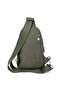 Men's Khaki Color Double Handle Canvas Cross Shoulder Bag Body Bag Chest Bag - 5