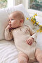 Baby 3-Piece Ribbed Cotton Long Sleeve Snap-On Bodysuit Set - Boxed Newborn Gift - 6