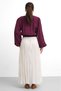Molly Nelly Women's Tie-Up Balloon Sleeve Shirt - 8