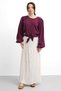 Molly Nelly Women's Tie-Up Balloon Sleeve Shirt - 3