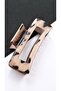 Women's Rectangular Leopard Pattern Latch Buckle