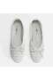 Women's White Bow Detailed Knitted Ballerinas - 7