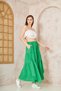 Women's Pocketed Asymmetrical Cut Ruffled Elastic Waist Flared 3-Layer Loose Sports Skirt 3574297 - 4