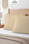 |   Set of 2 Combed Cotton Pillowcases |   100% Cotton |   50 X 70 cm |   Zippered - 5