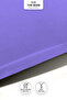 |   Set of 2 Combed Cotton Pillowcases |   100% Cotton |   50 X 70 cm |   Zippered - 3