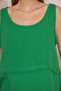 Women's Green 100% Cotton Muslin Dirty Stitching Strappy Layered Casual Basic Athlete Blouse 3423180 - 7
