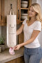 2-Piece Hanging Bag Organizer – Bag Holder and Organizer Basket Cream - 3