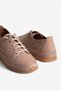 Women's Nubuck Leather Lace-Up Comfort Shoes Velan Beige - 3