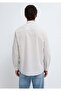 M0212004 Linen Blend Shirt Regular Fit Men's Shirt White - 5