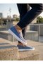 Men's Blue Suede Casual Laceless Loafer Classic Daily White Sole Lightweight Shoes - 4