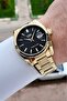Black Dial Gold Color 42 mm Men's Wristwatch