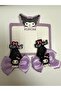 2-Pack Hair Clips with Kuromi Figure - 2