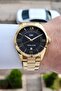 Black Dial, Gold Color Strap, 2 Year Warranty, 42 mm Men's Wristwatch - 6