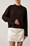 Women's Cotton Long Sleeve Basic T-Shirt Brown – Crew Neck, Comfortable Fit