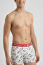 Cotton Lycra Flexible Fabric Printed Colorful Patterned Set of 3 Men's Boxers - 3