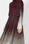 Foil Printed Silvery Dress 40831 - 4