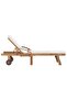 Sun Loungers with Cushions 2 pcs Solid Teak Wood Cream - 4