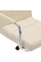 Bar Stools 2 pcs Cream Fabric - 7