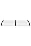 Door Canopy Black and Transparent 200x75 cm PC - 2