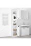 Bathroom Cabinet White 32x34x188.5 cm Engineered Wood - 2
