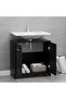 Bathroom Cabinet Black 60x33x61 cm Engineered Wood - 2
