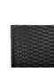 Garden Bench with Cushions 176 cm Black Poly Rattan - 8