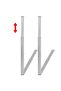 2 Telescopic Table Legs Stainless Steel 710 mm-1100 mm - 2