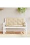 Garden Bench Cushions 2pcs Beige 100x50x7 cm Oxford Fabric