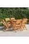Folding Garden Chairs 6 pcs 55x62x90 cm Solid Wood Teak
