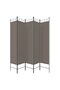 5-Panel Room Divider Anthracite 200x220 cm Fabric - 2