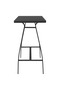Garden Bar Table Black 110x60x110 cm Tempered Glass - 2