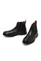 Men's Black Leather Chelsea Boots 25Wfd724218 - 4