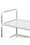 Shoe Rack with 8 Shelves Metal and Non-woven Fabric Silver - 5